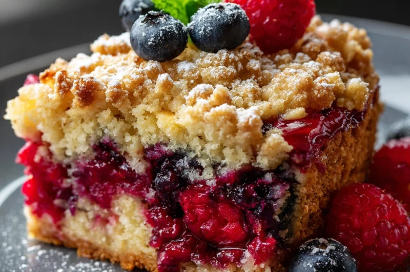 Berry Crumb Cake: A Perfect Balance of Sweet and Fruity