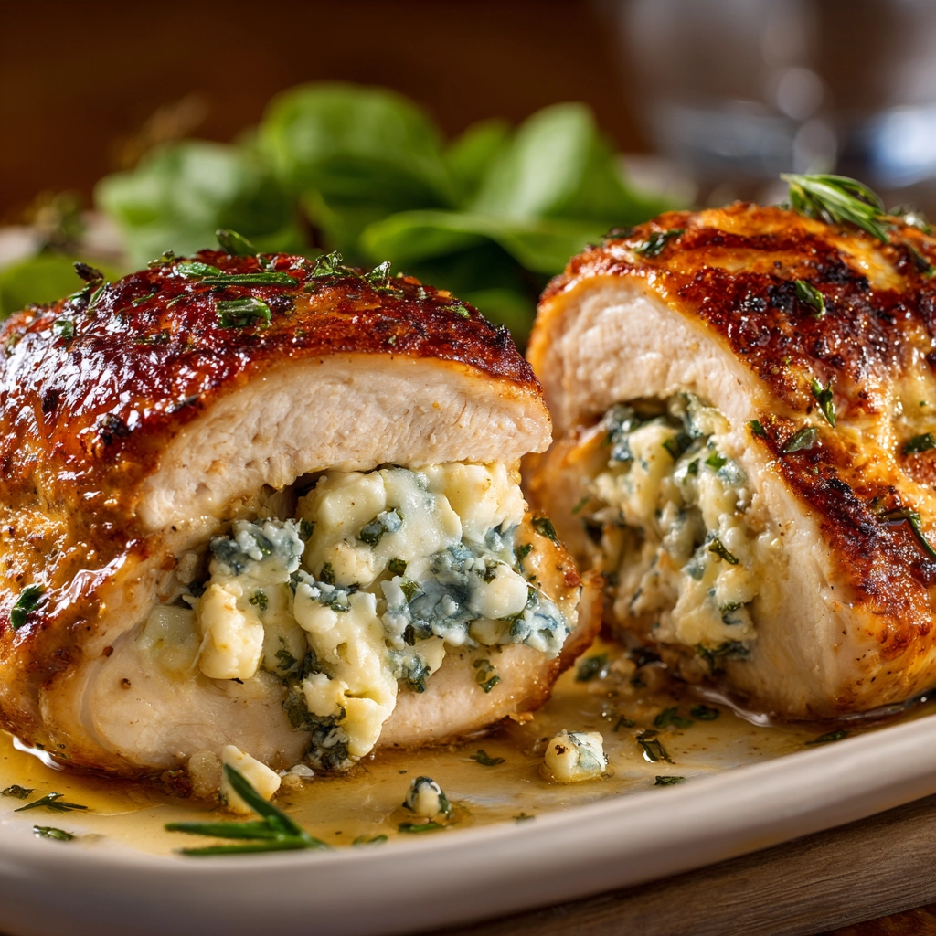 Blue Cheese Stuffed Chicken Breasts