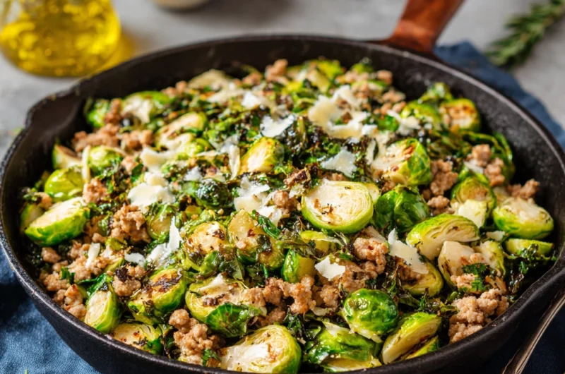 Brussels Sprouts Ground Turkey Skillet: A Healthy, Flavor-Packed One-Pan Meal
