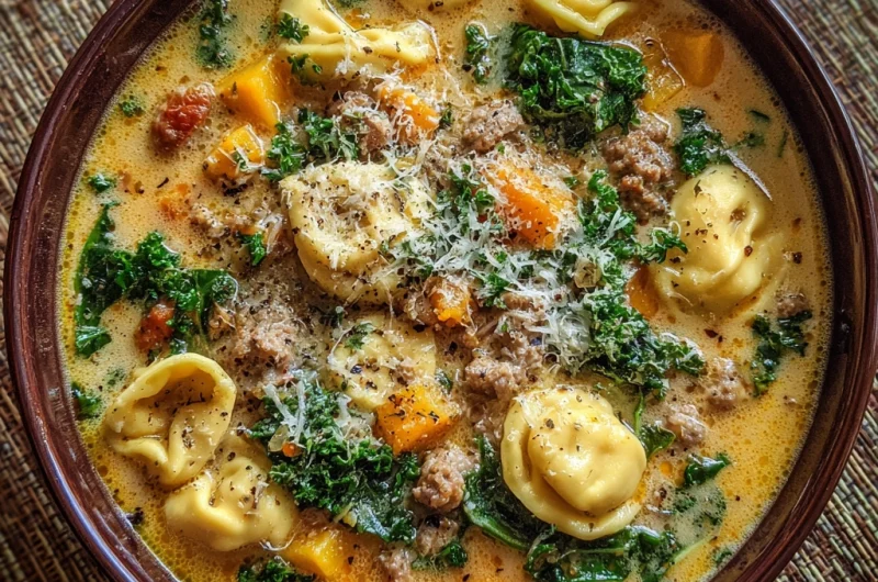 Butternut Squash Sausage Tortellini Soup: Hearty, Cozy, and Full of Flavor