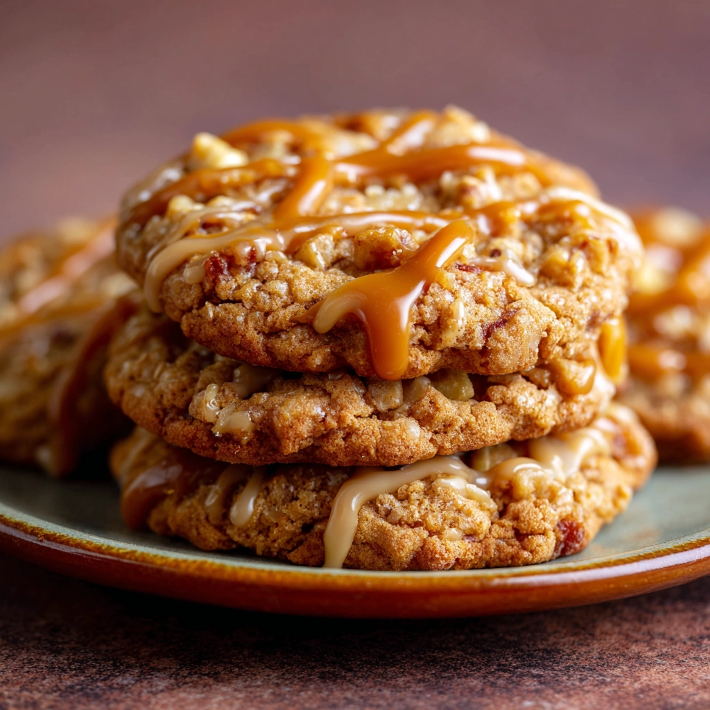 Copycat Crumbl Caramel Apple Cookie 