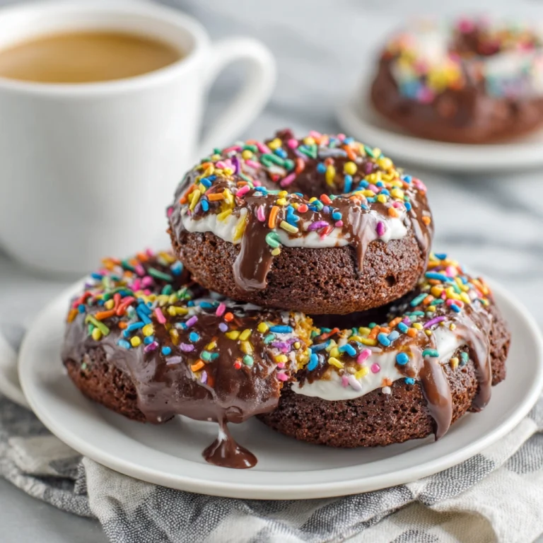 Decadent Chocolate Baked Donuts