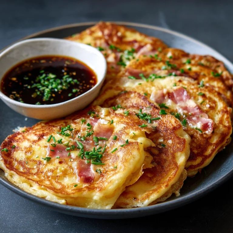 Irresistible Cheese and Ham Pancakes