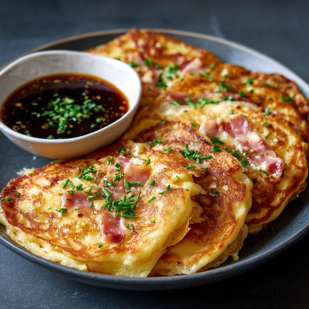 Irresistible Cheese and Ham Pancakes