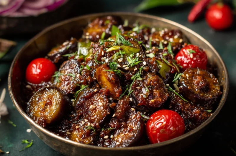 Khatte Meethe Baingan: Tangy and Sweet Indian Eggplant Delight