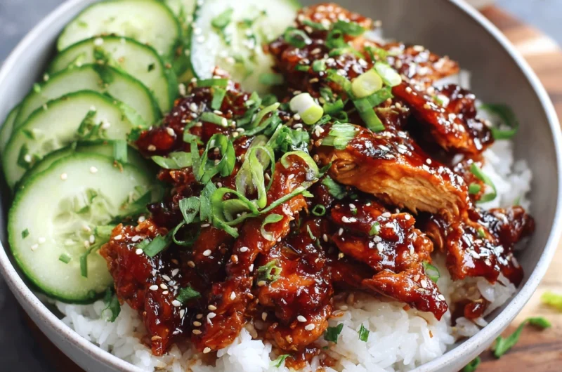Korean Chicken Rice Bowls Recipe: Flavorful, Savory, and Easy to Make