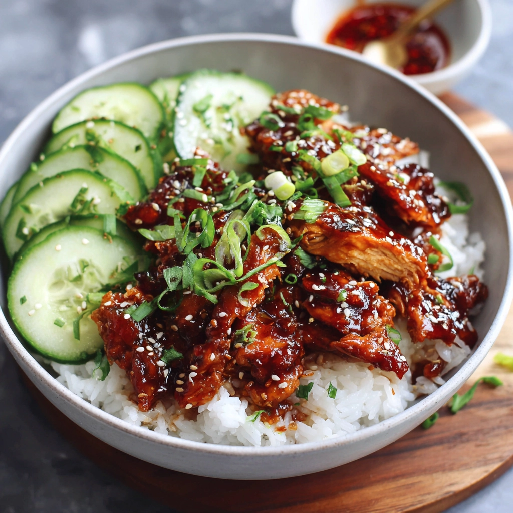 Korean Chicken Rice Bowls Recipe