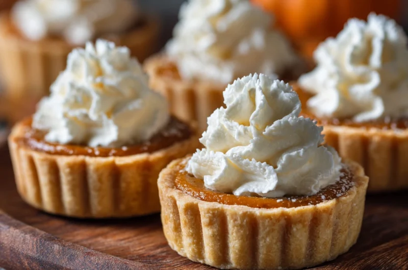 Mini Pumpkin Pies With Whipped Cream: A Perfect Fall Treat