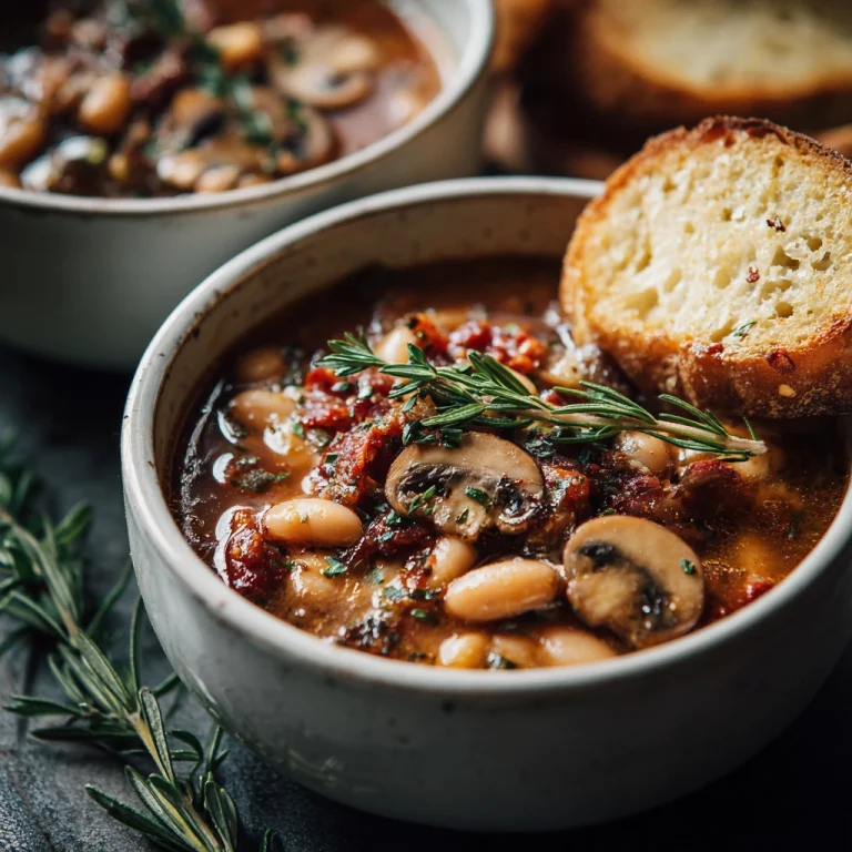 Mushroom White Bean Stew