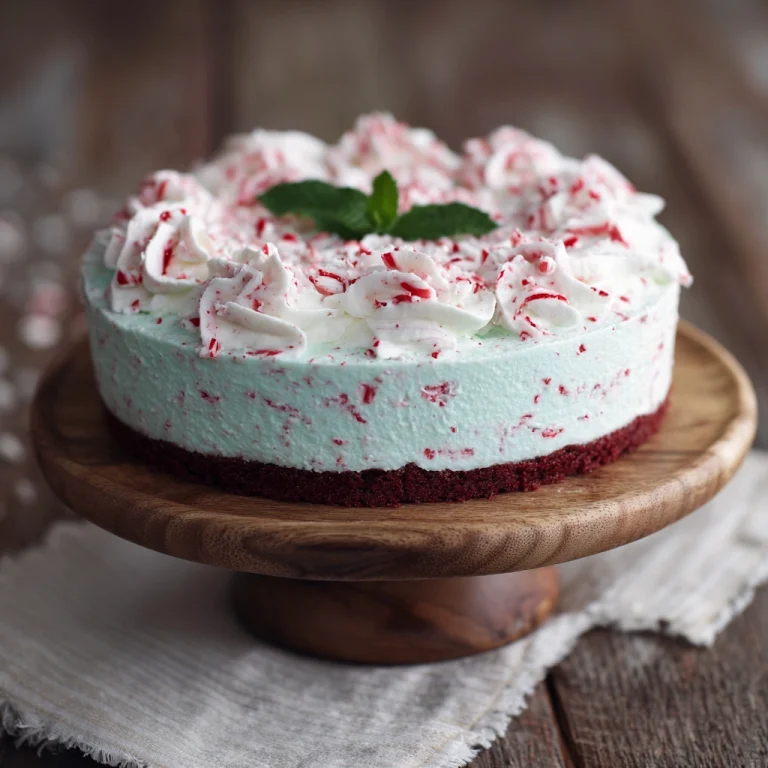 No-Bake Peppermint Cake