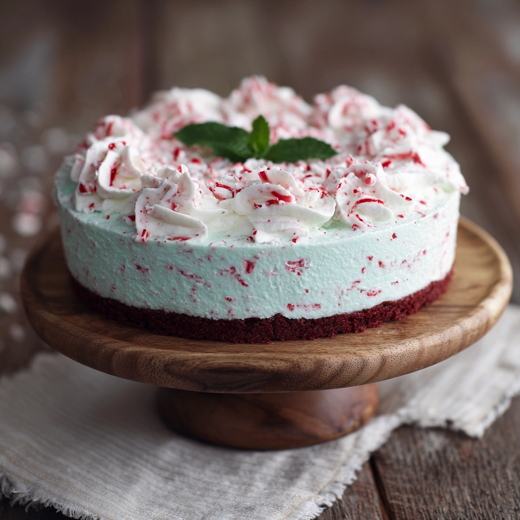 No-Bake Peppermint Cake