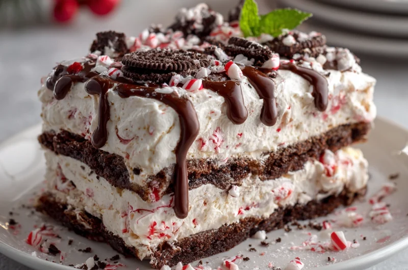 No-Bake Peppermint Oreo Icebox Cake: A Festive Dessert Delight