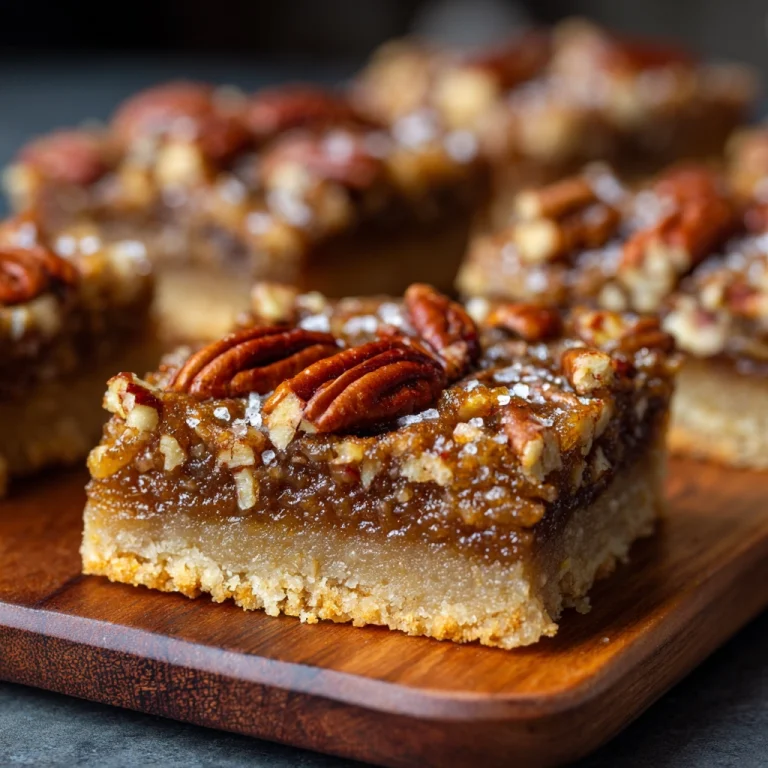 Pecan Pie Bars with Shortbread Crust