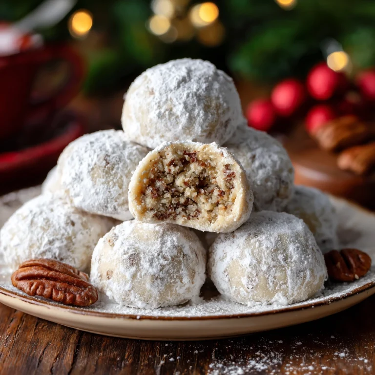 Pecan Snowball Cookies