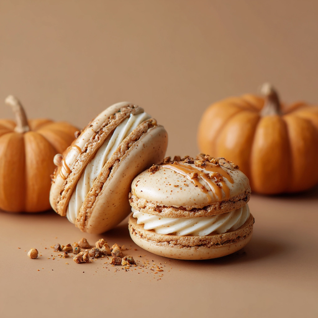 Pumpkin Spice Macarons