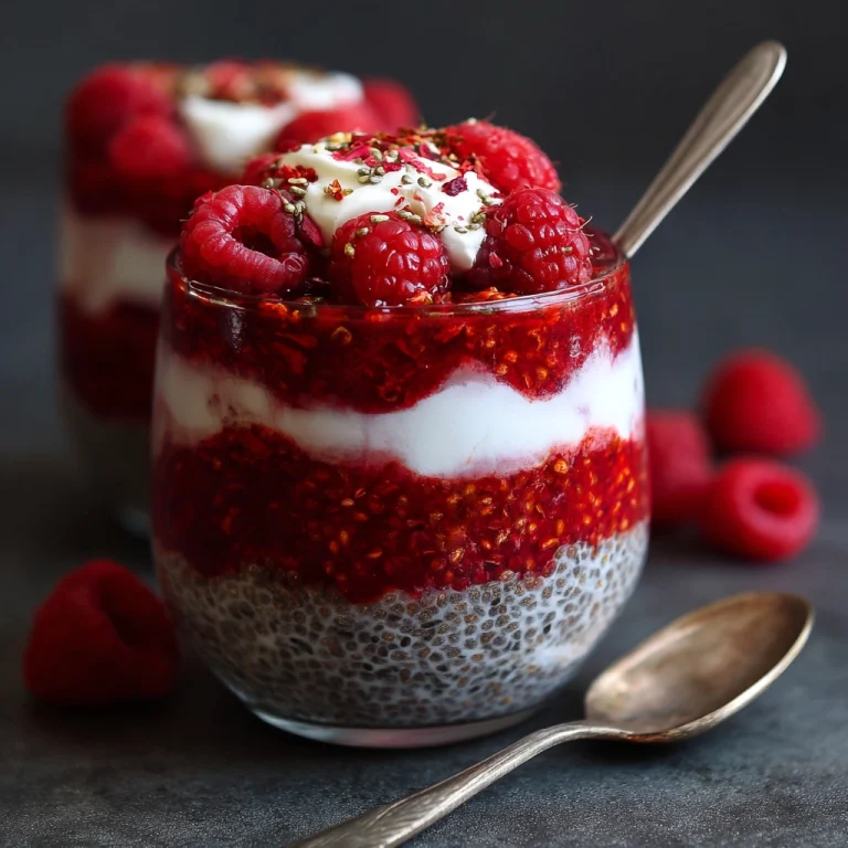 Raspberry Chia Pudding Parfait