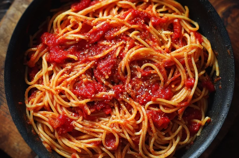 Spaghetti with Tomato Sauce: A Timeless Italian Classic