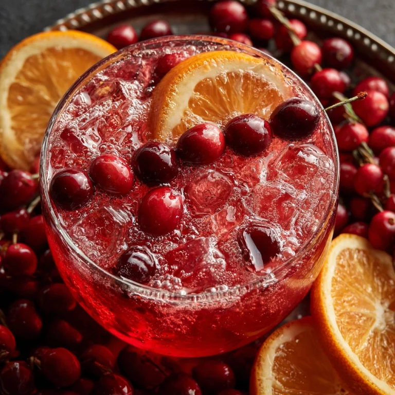 Sparkling Cranberry Orange Punch