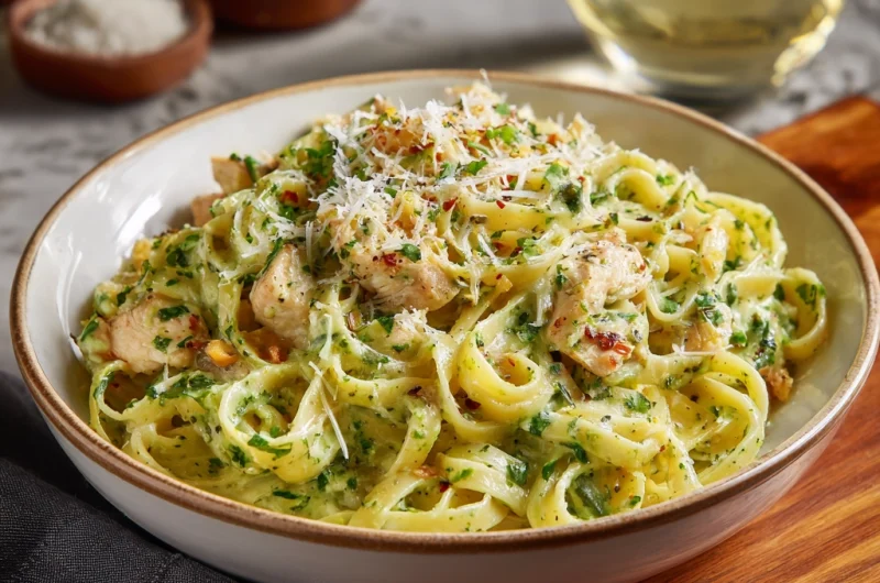Alfredo and Pesto Pasta: Creamy, Herbaceous, and Comforting
