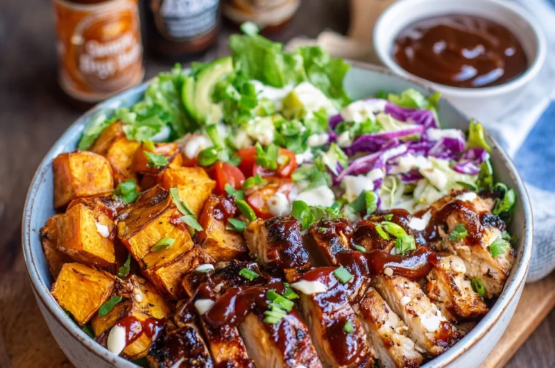 Irresistible BBQ Chicken & Roasted Sweet Potato Bowls Recipe: Healthy, Flavorful, and Satisfying