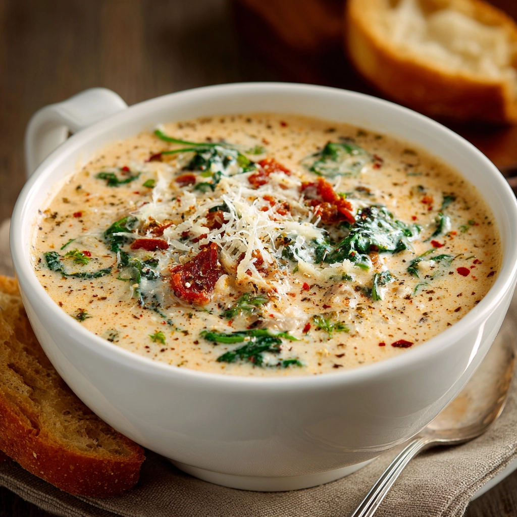 Creamy Parmesan Tuscan Soup Recipe
