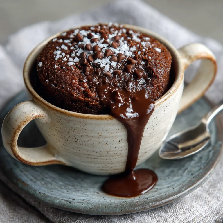 Chocolate Oat Flour Mug Cake