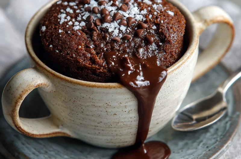 Chocolate Oat Flour Mug Cake: Quick, Healthy, and Delicious