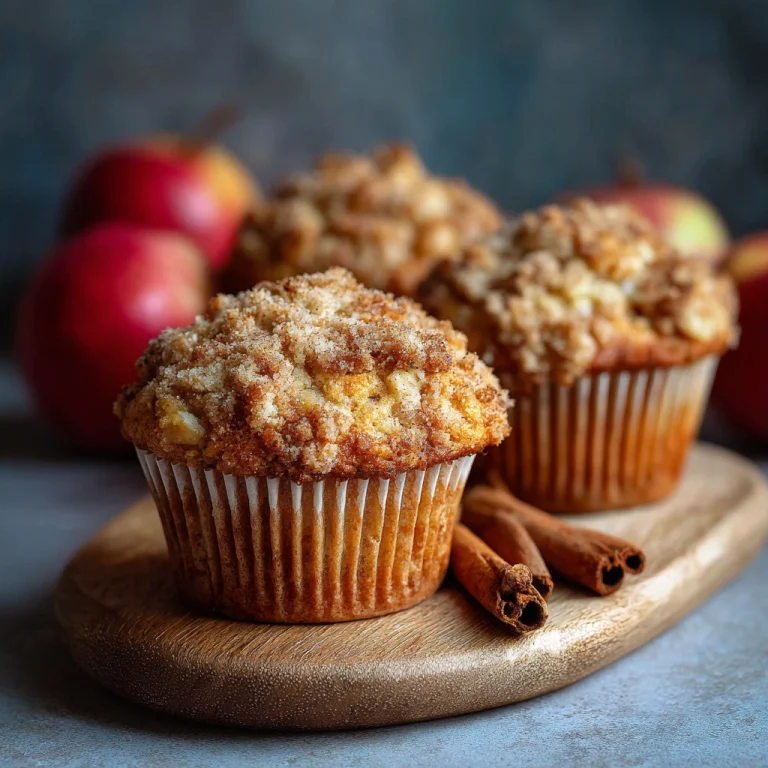 Cinnamon Apple Crumble Muffins