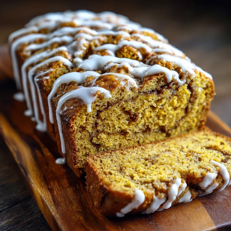 Cinnamon Roll Pumpkin Bread