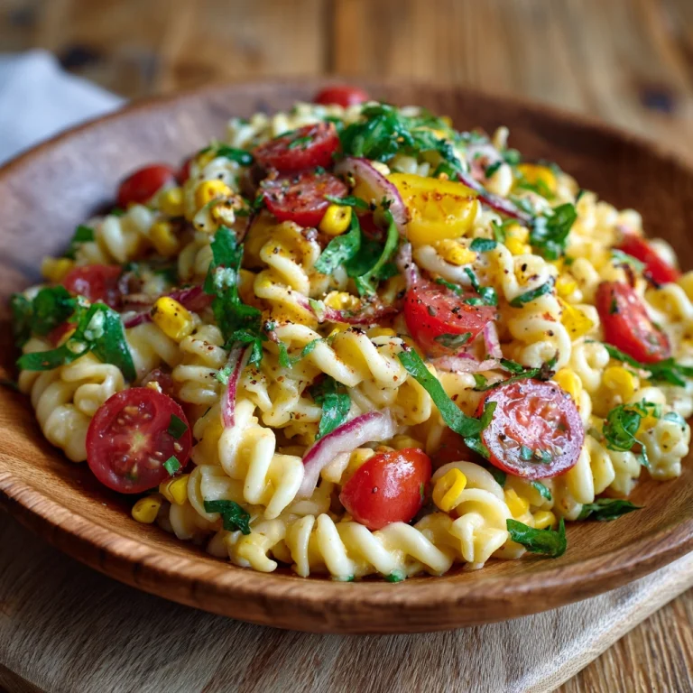 Corn Tomato Pasta Salad