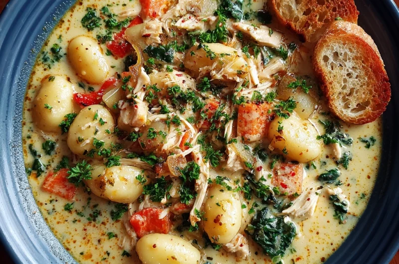 Creamy Chicken Gnocchi Soup: A Comforting Bowl of Pure Satisfaction