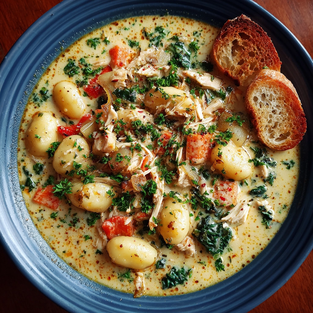 Creamy Chicken Gnocchi Soup