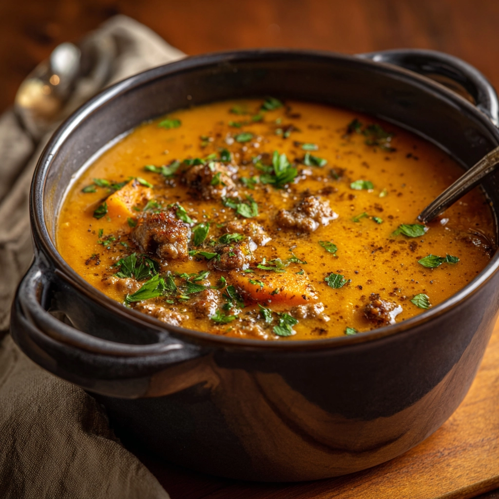 Creamy Sweet Potato and Sausage Soup