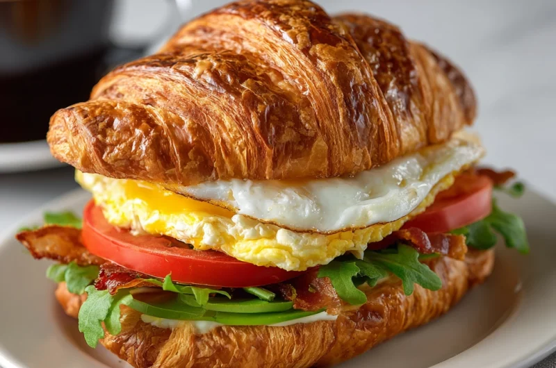 Croissant Breakfast Sandwich: A Decadent Morning Delight