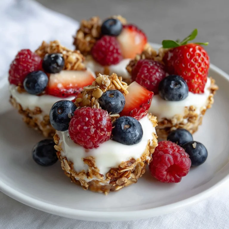 Frozen Yogurt Granola Cups