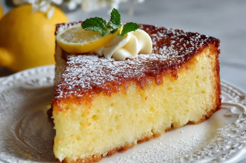 Irresistible Lemon Custard Cake Recipe