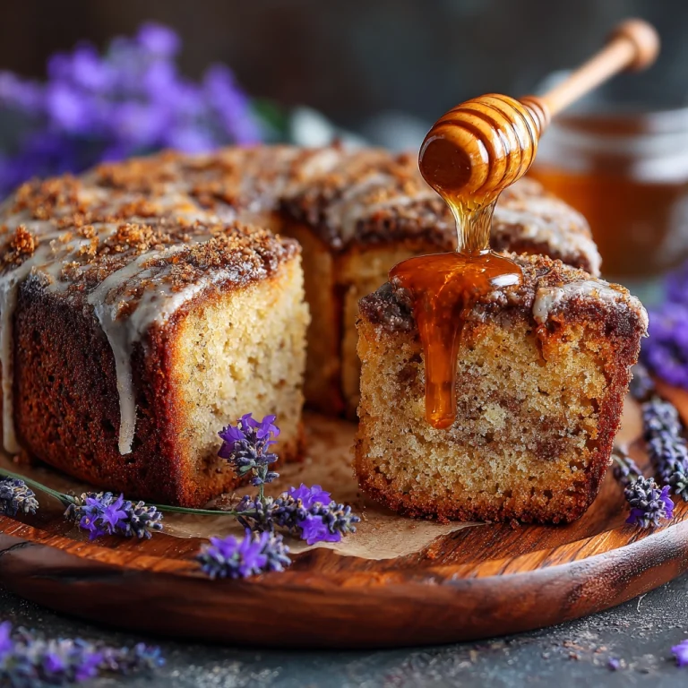 Lavender Honey Coffee Cake