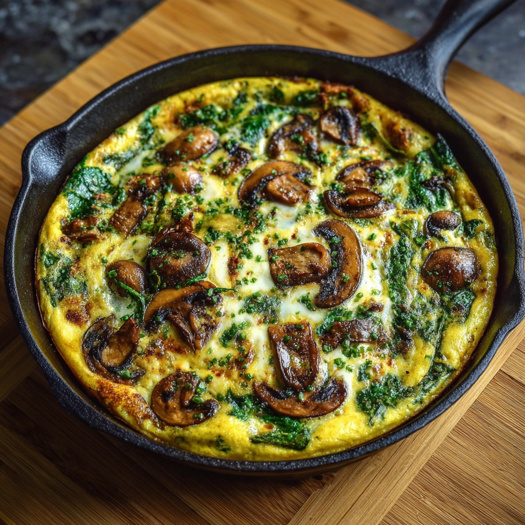 Mushroom Spinach Frittata