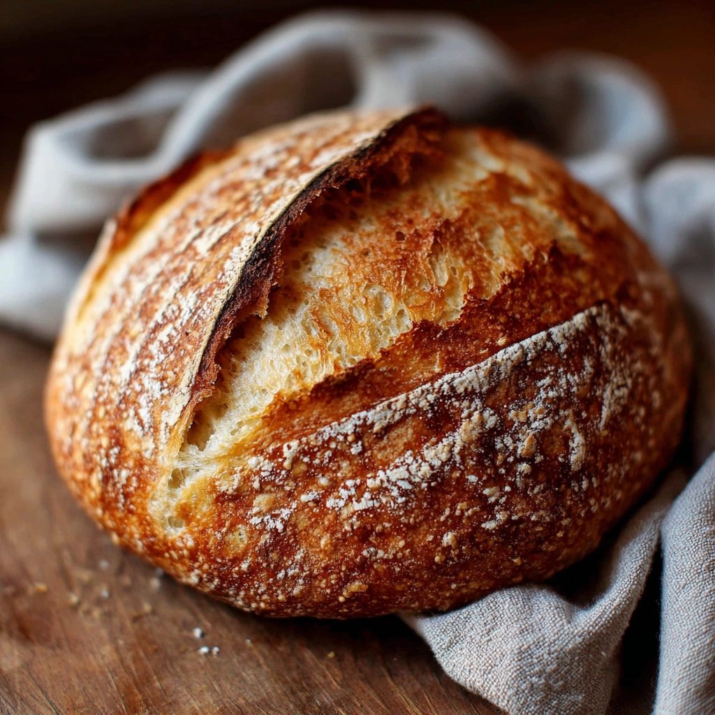No-Knead Sourdough Bread Recipe