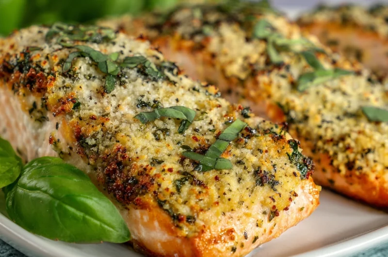Parmesan-Basil Air Fryer Salmon: A Crispy, Flavor-Packed Dinner Made Easy