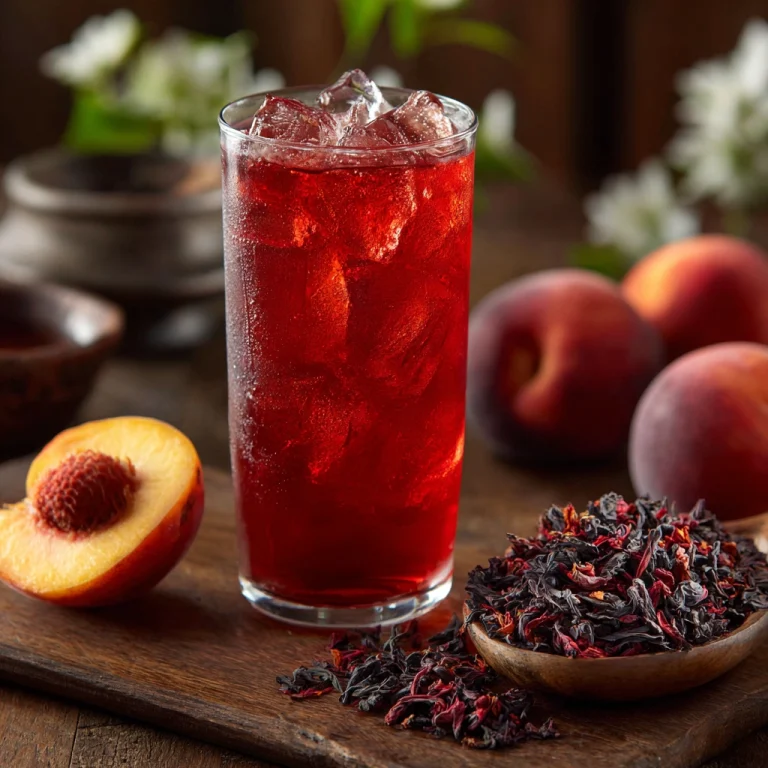 Peach Hibiscus Sunset Tea