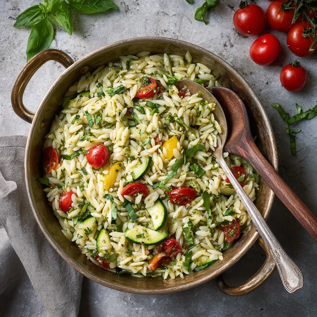 Pesto Orzo Salad