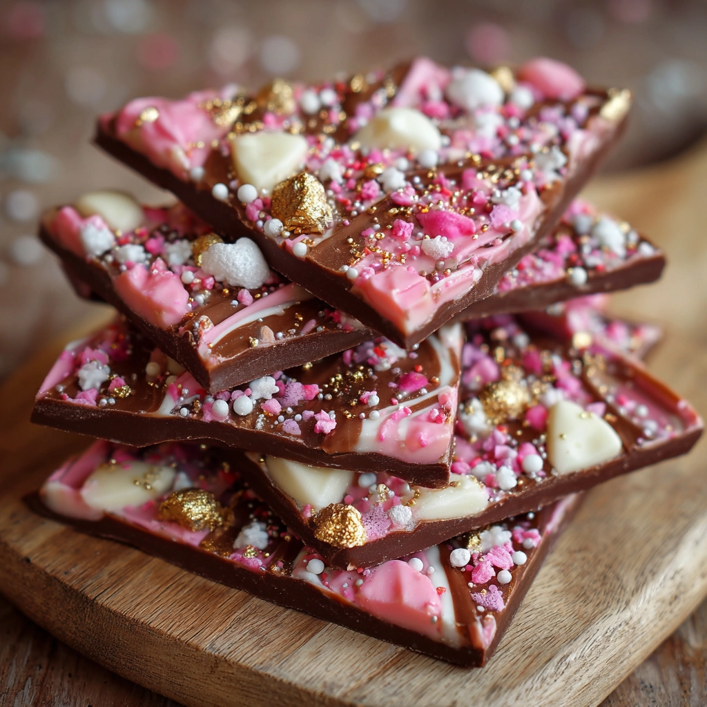 Pink Chocolate Bark