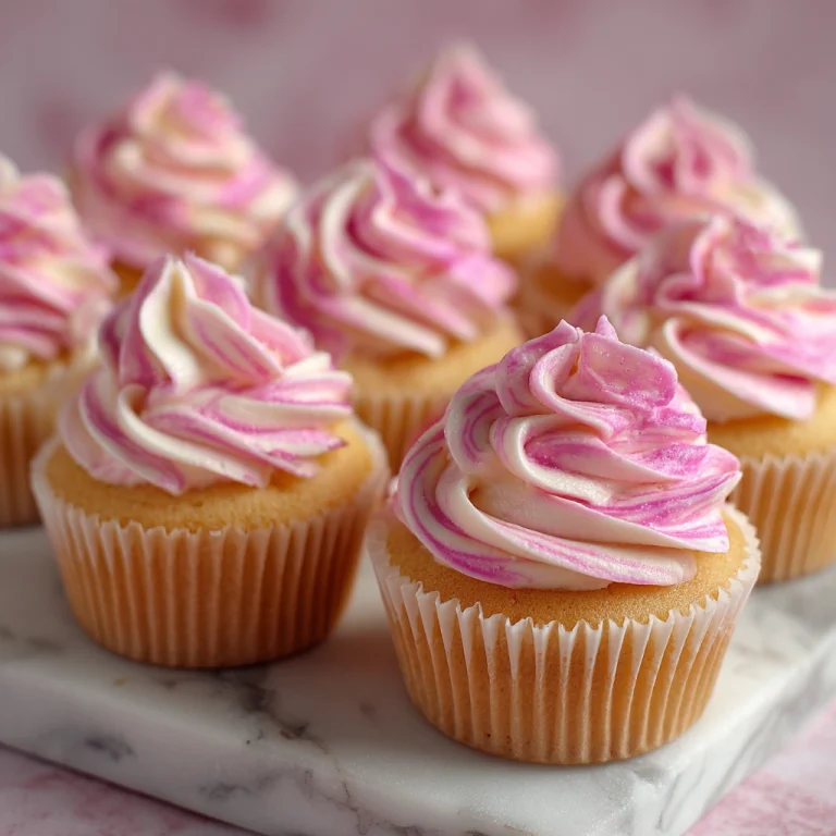 Pink Swirl Cupcakes