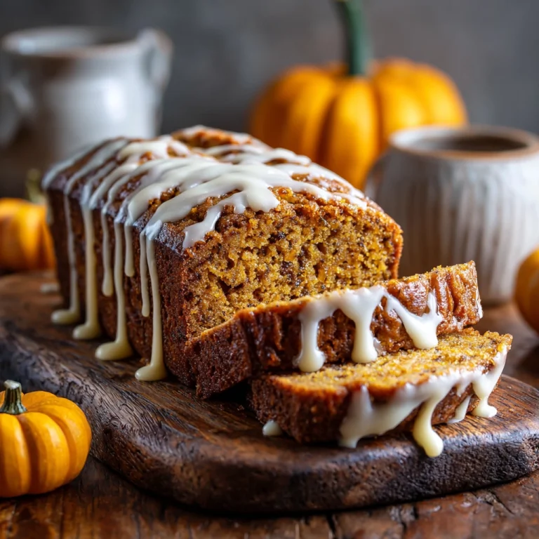Pumpkin Bread with Maple Glaze