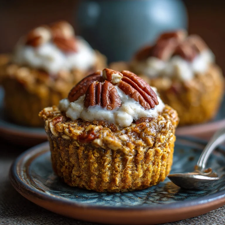 Pumpkin Pecan Oatmeal Cups
