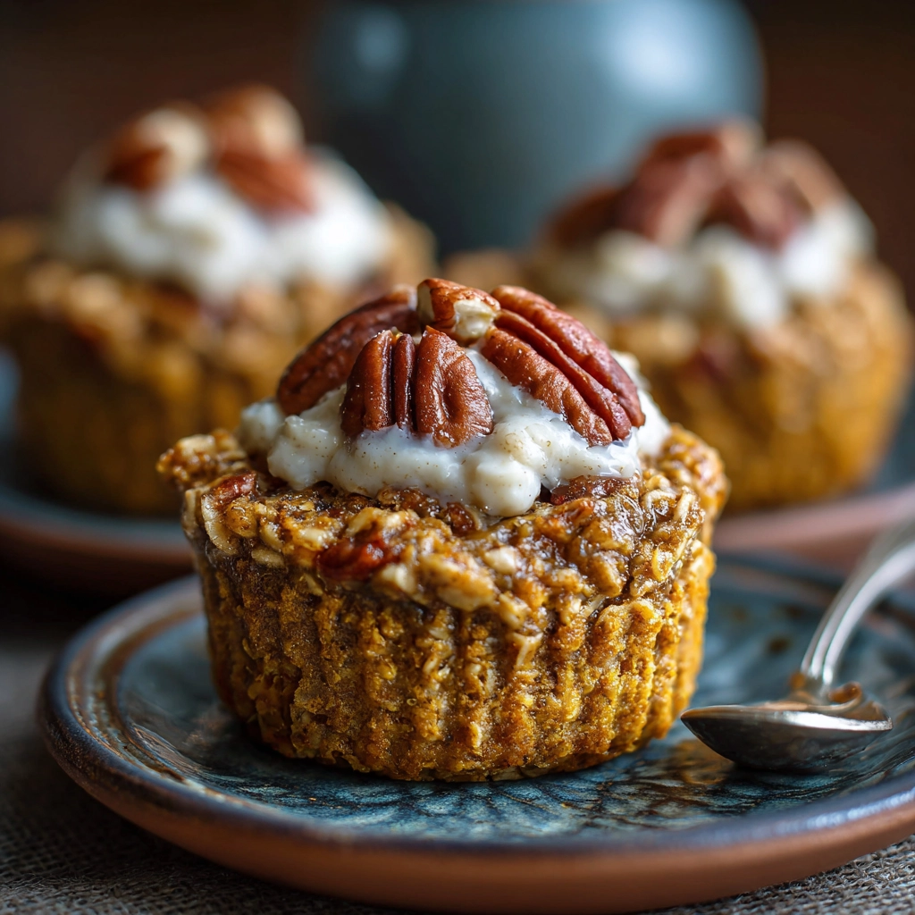 Pumpkin Pecan Oatmeal Cups