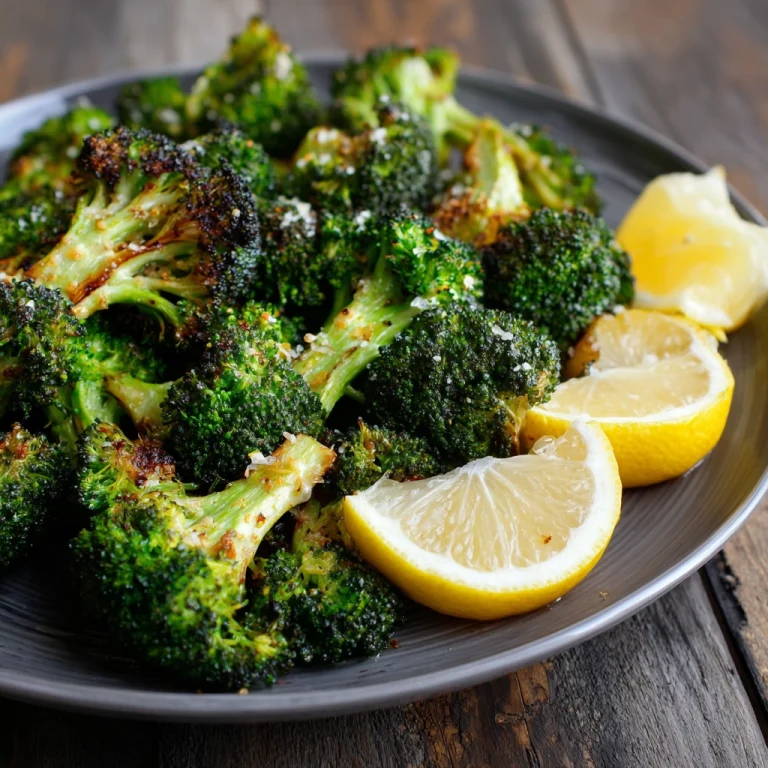 Roasted Broccoli Garlic Lemon