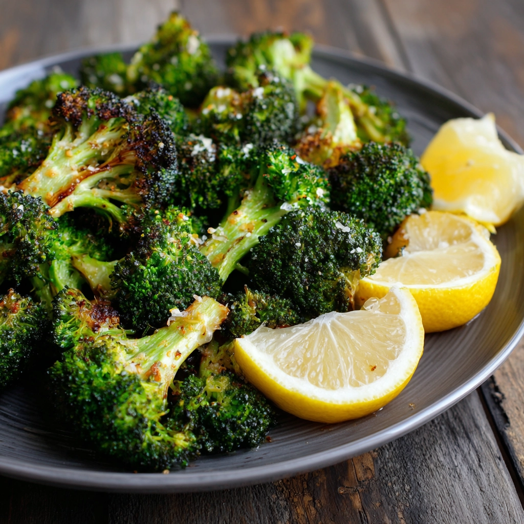 Roasted Broccoli Garlic Lemon