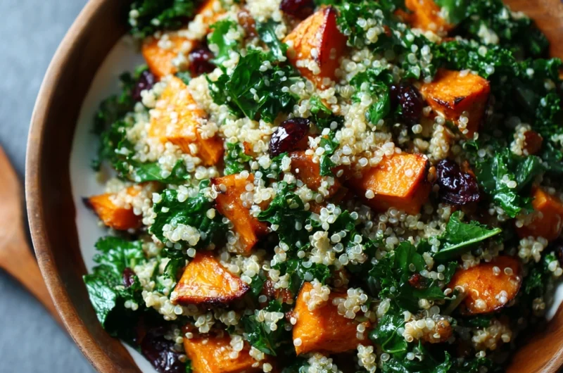 Roasted Sweet Potato and Kale Quinoa Salad: A Nutritious, Flavor-Packed Dish